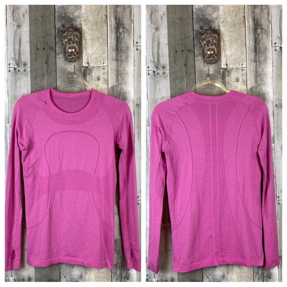 Lululemon Swiftly Tech Long Sleeve Crew in Paris Pink Size 8. - Picture 8 of 13